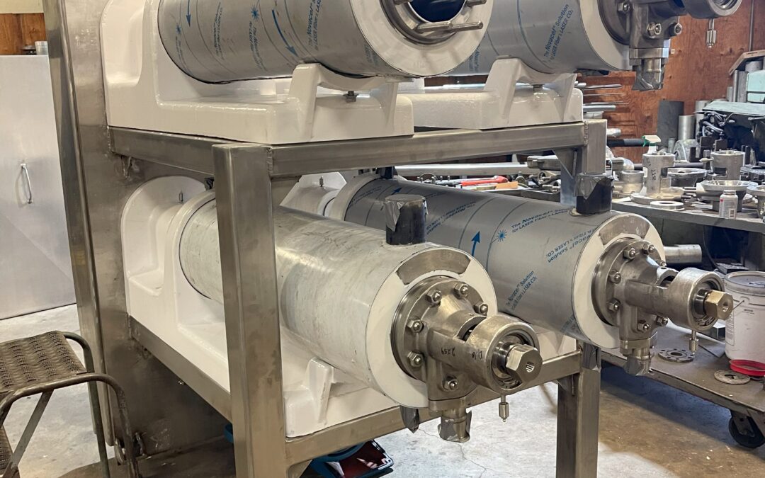 Votator I 6X48 Scraped Surface Heat Exchanger with Custom Stacked Frame