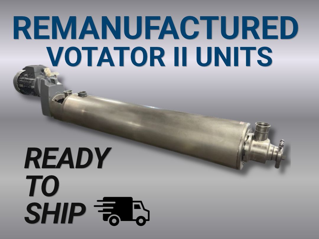 Advertisement showing Vogt replacement parts: assorted metal bearings and bushings on a blue background.